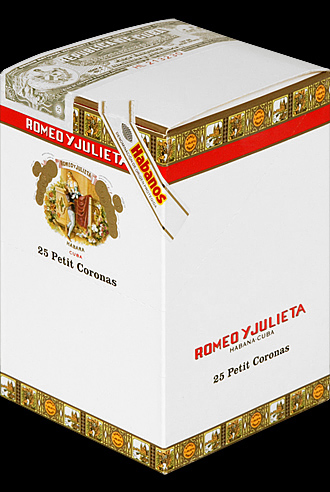 Romeo y Julieta Petit Coronas. Коробка на 25 сигар