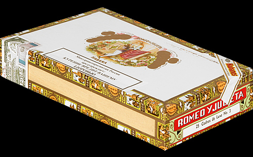 Romeo y Julieta Cedros de Luxe No.3. Коробка на 25 сигар
