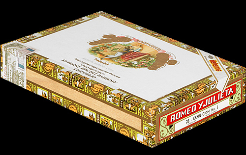Romeo y Julieta Exhibicion No. 3. Коробка на 25 сигар